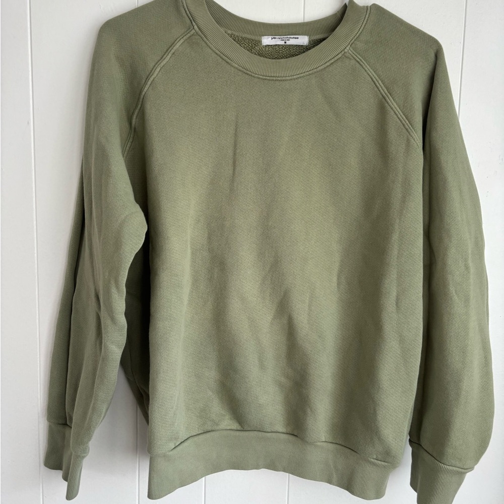 perfectwhitetee Olive Green Sweater
